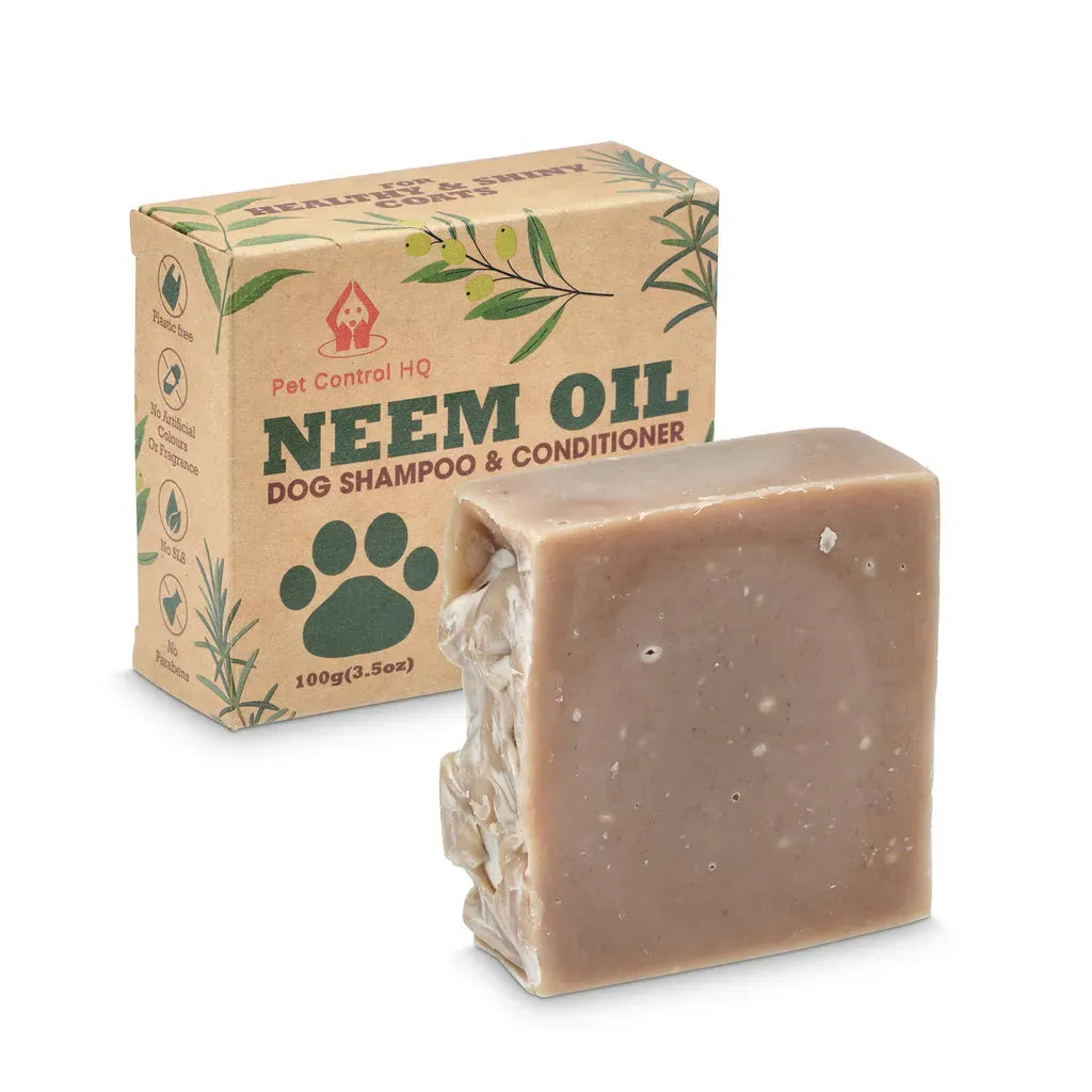 Dog Shampoo Handmade with Neem Oil for Dogs & Horses Pet Control HQ