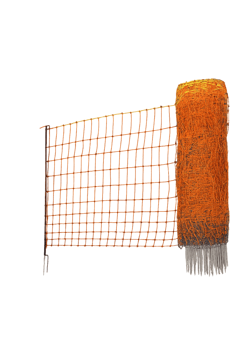 50m Soft Electric Netting Fence for Poultry, Possums, Rabbits, Orchards - 1.2m High