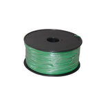Green electric fence wire spool for pet containment and animal fencing systems