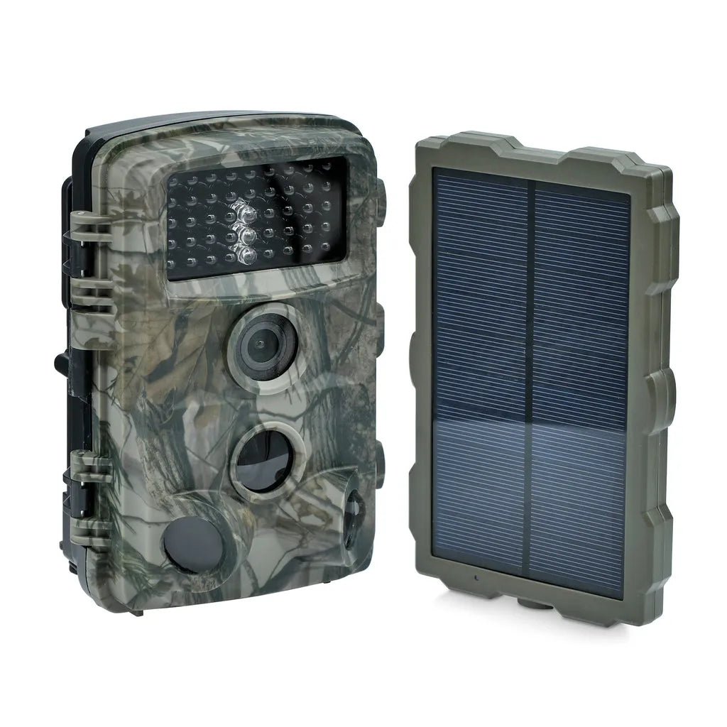 Solar Powered Trail Camera for Wildlife Watching with Solar Panel