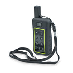 Remote pet training device with buttons for multiple training modes