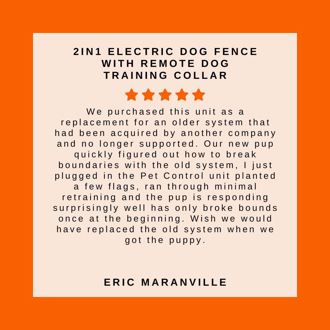 2in1 Dog Fence Dog Collar Dog Containment Collar System