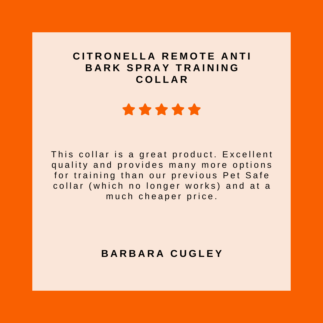 Citronella Remote Anti Bark Spray Dog Training Collar Pet Control HQ