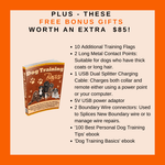 combo electric dog fence remote training collar