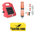 complete solar electric fence solution energiser netting fence kit