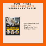 dog pamper pack hairdryer shampoo combo