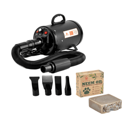 dog pamper pack hairdryer shampoo combo