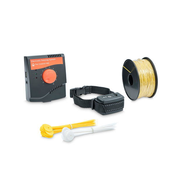 Standard Electric Dog Fence System with heavy duty wire (1, 2 or 3 collars)