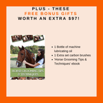 Pro Electric Horse Clippers - 350W Grooming Shears Adjustable Speed for Trimming & Clipping