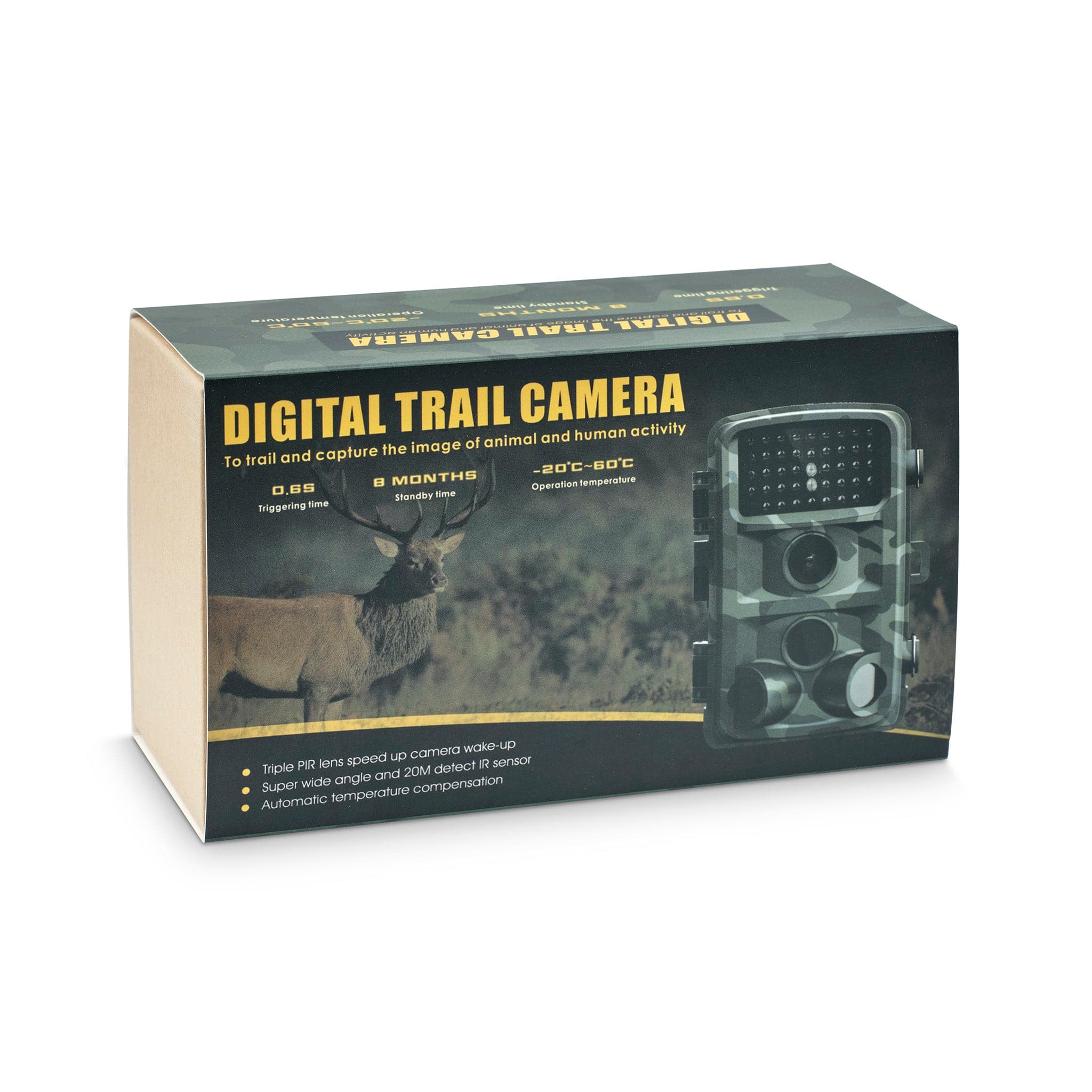 Solar Powered Trail Camera for Wildlife Watching Security
