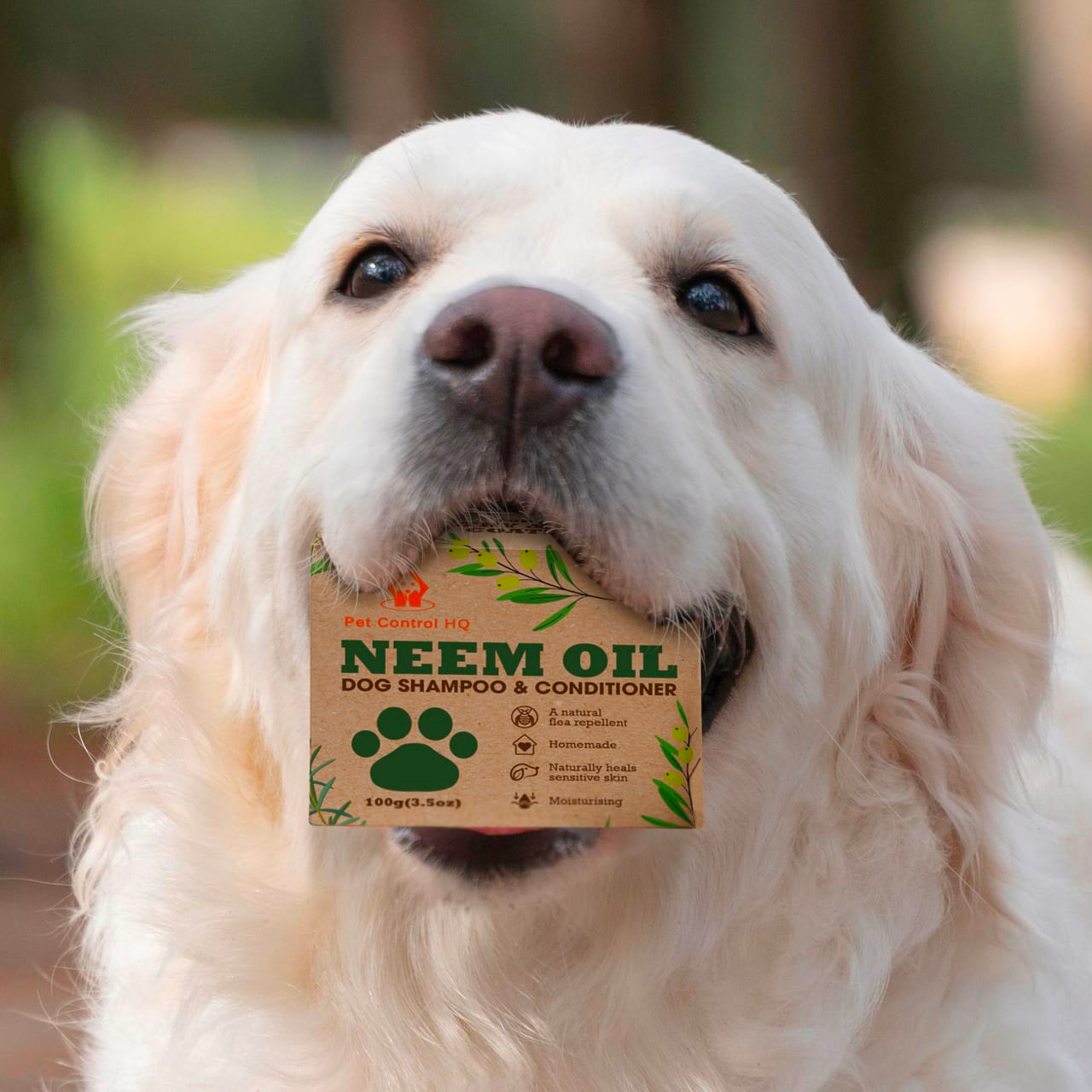 Dog Shampoo Handmade with Neem Oil for Dogs Horses Pet Control HQ