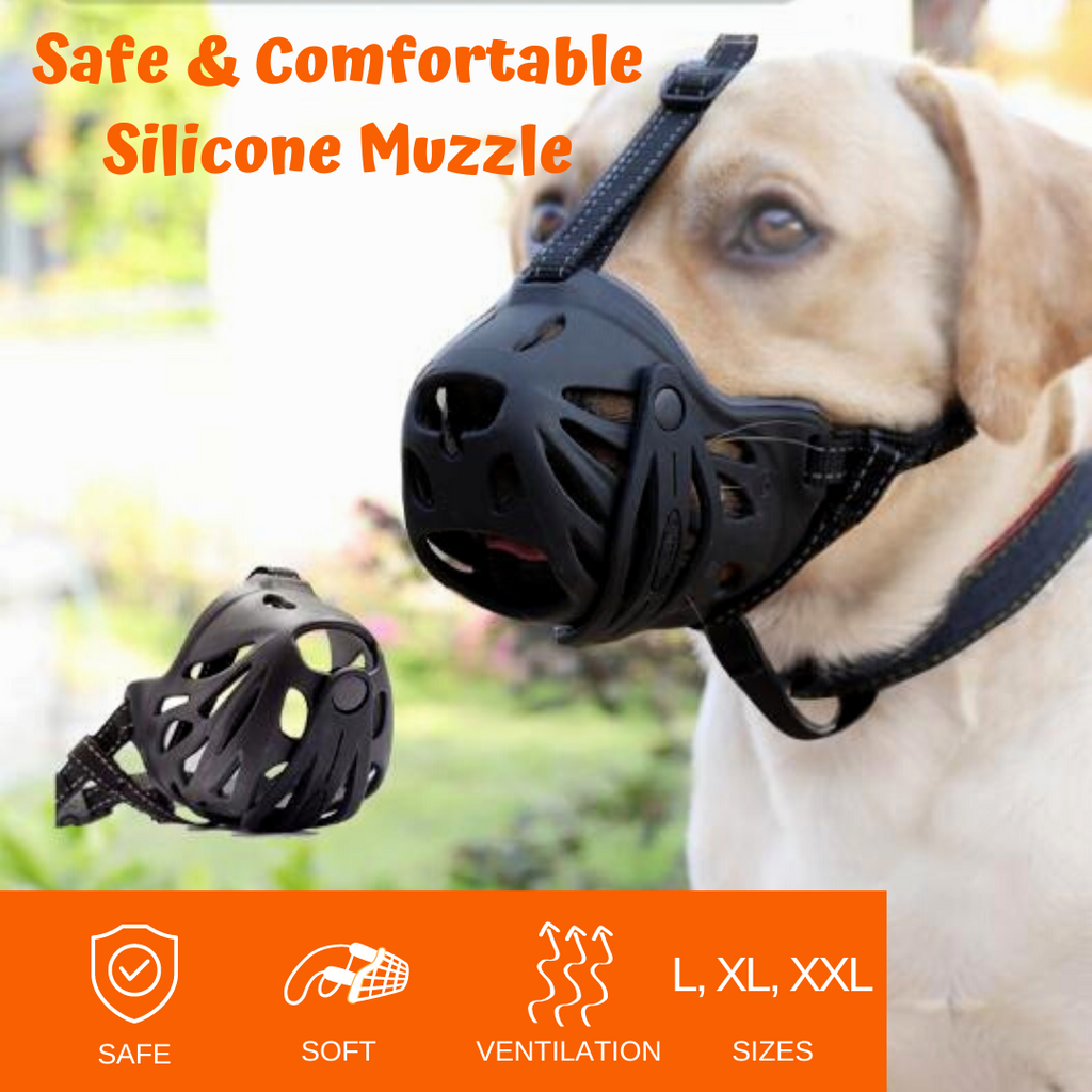 Breathable dog muzzle clearance