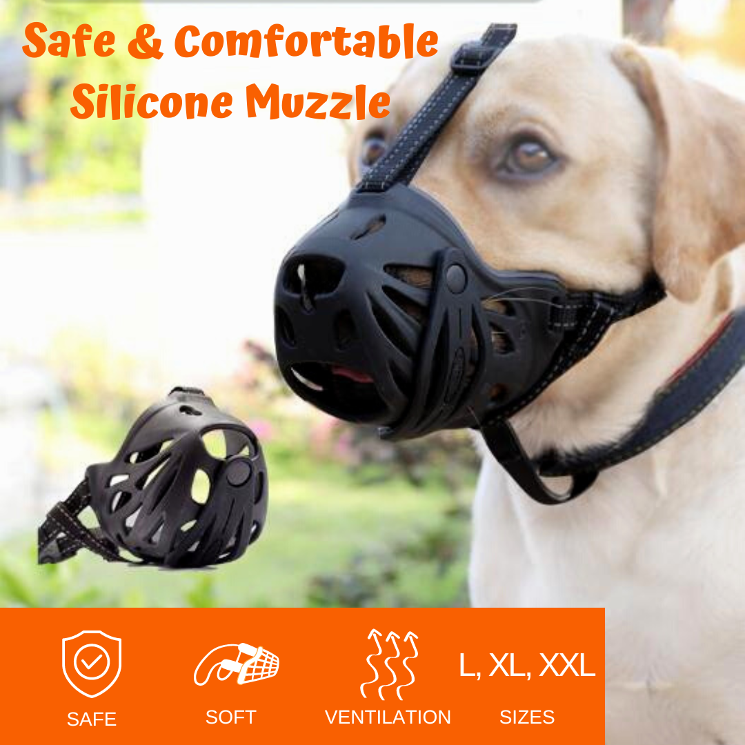 Dog Muzzle Breathable Basket Muzzle for Large Dogs