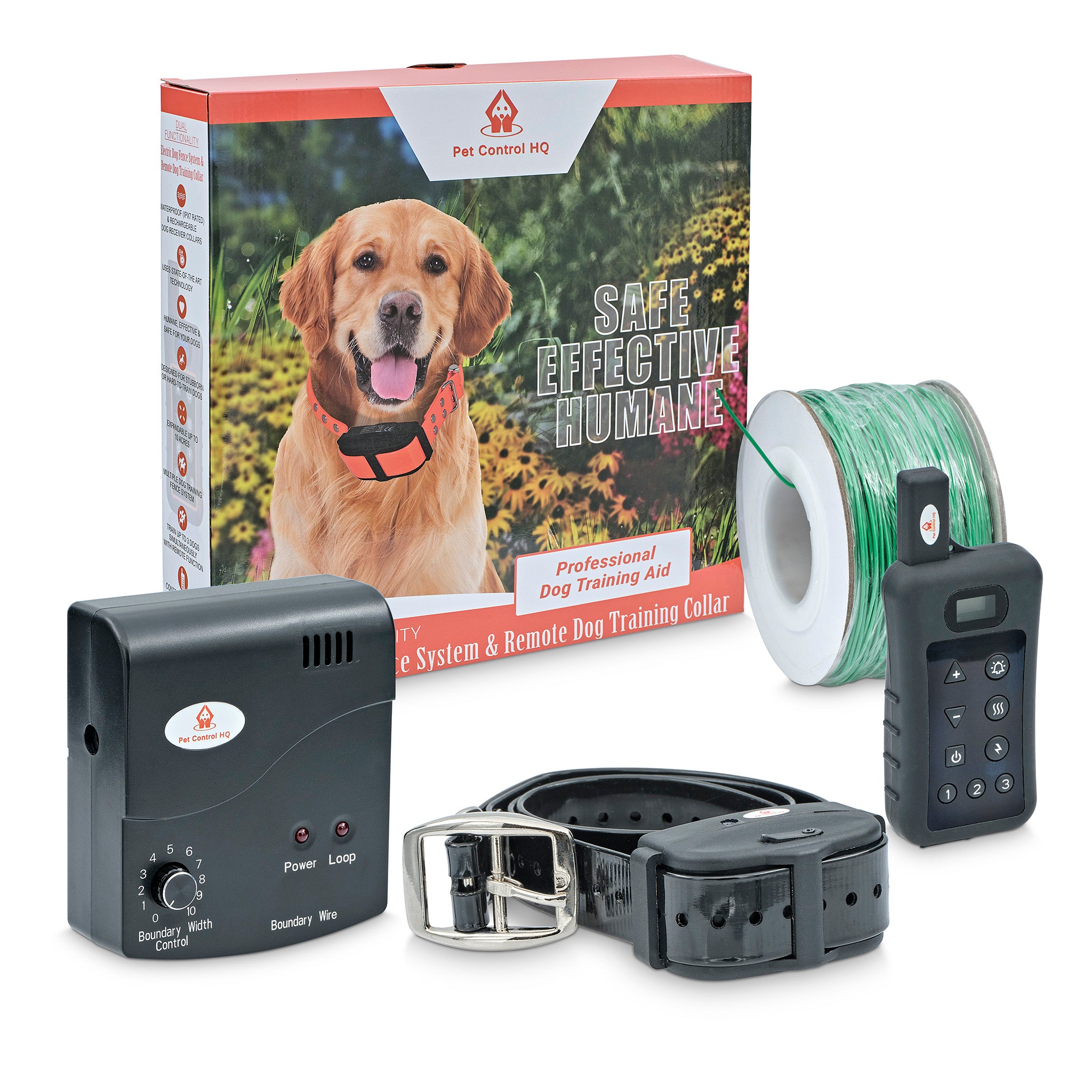 2in1 Electric Dog Fence Remote Training Collar