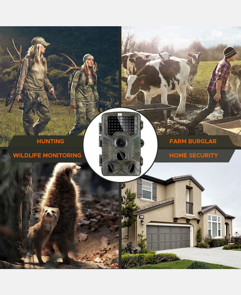 Solar Powered Trail Camera for Wildlife Watching Security